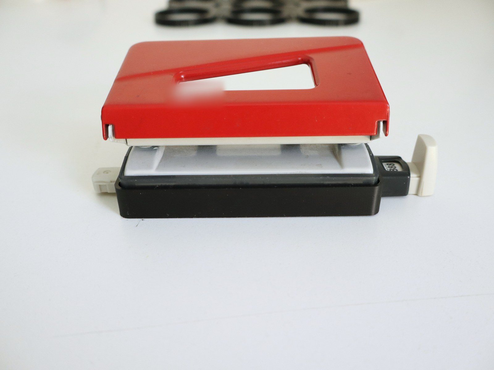 Photo - On the punch, with the size guide fitted
