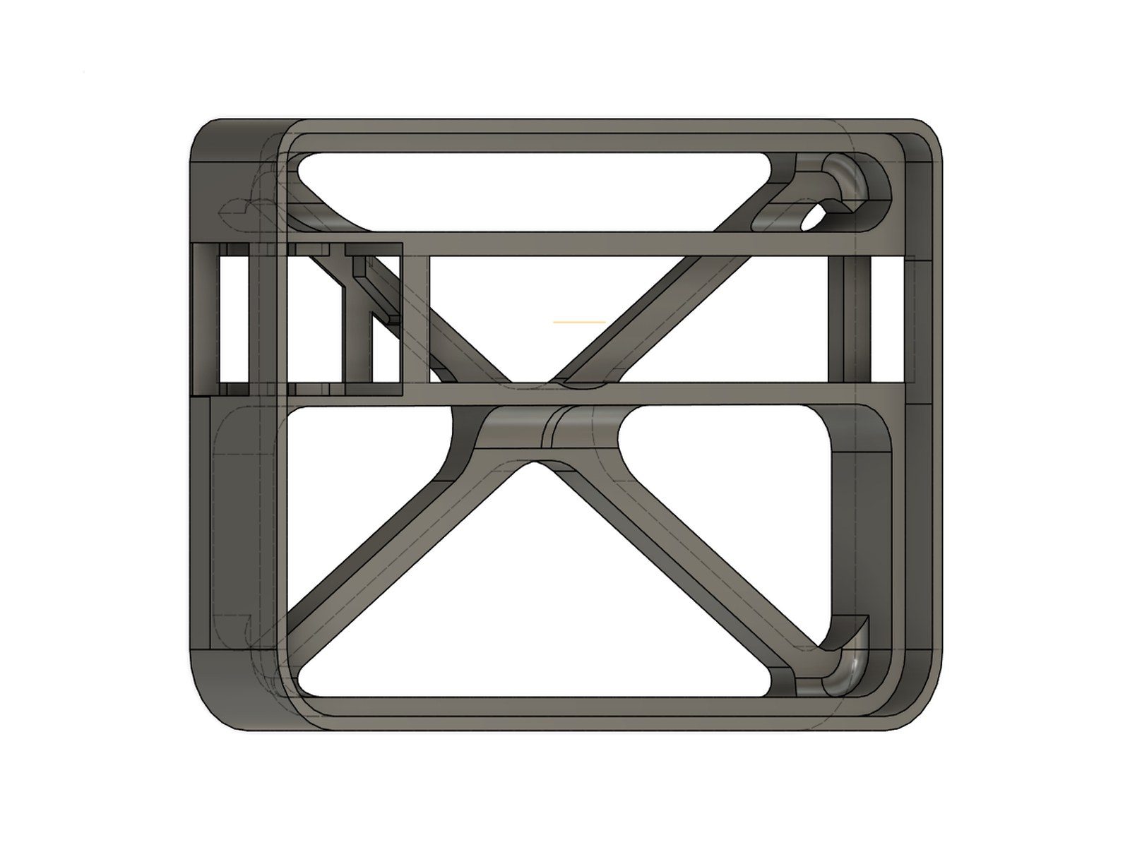 CAD - The frame with its cross bracing